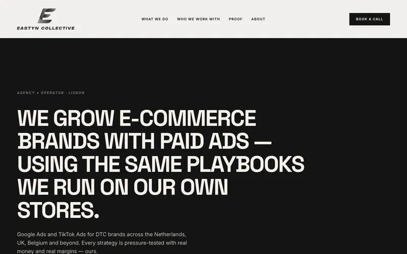 Website van Eastyn Collective