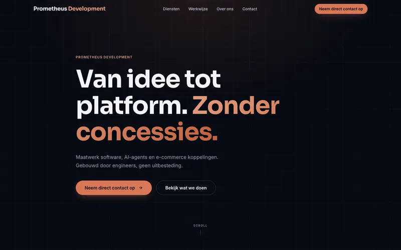 Website van Prometheus Development